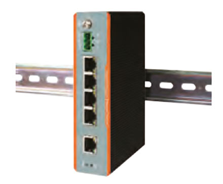 Jetway JDL105G (DIN Rail LAN Switch, 5x 1000MBit, 12-36VDC, Wide temperature range -40 to 85°C)